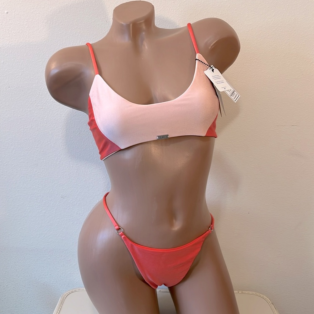 NWT FAE Amee Flamingo Thong Bikini